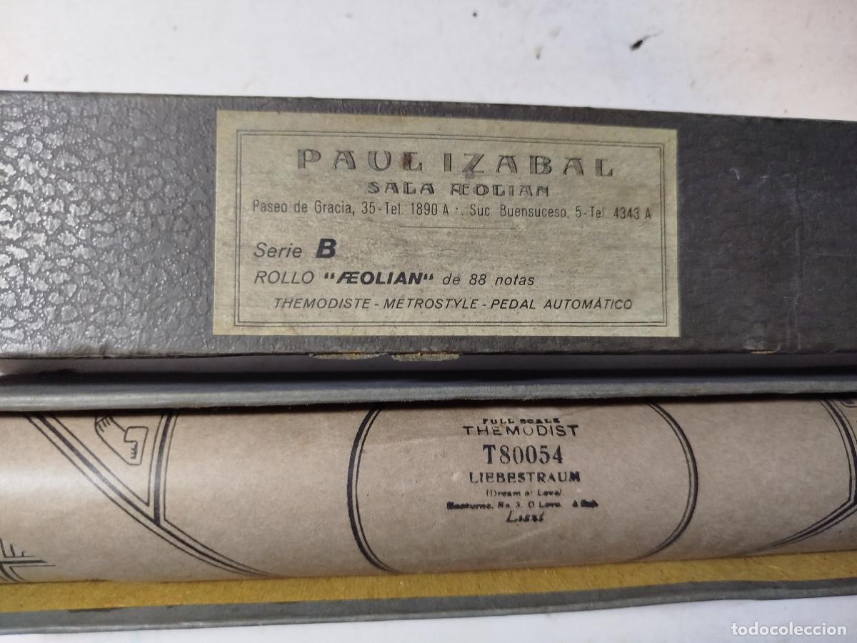 M&uacute;sica de colecci&oacute;n: Partitura pianola antigua retro