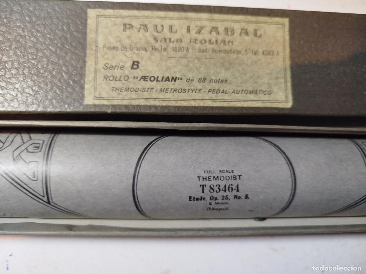 M&uacute;sica de colecci&oacute;n: Partitura pianola antigua retro