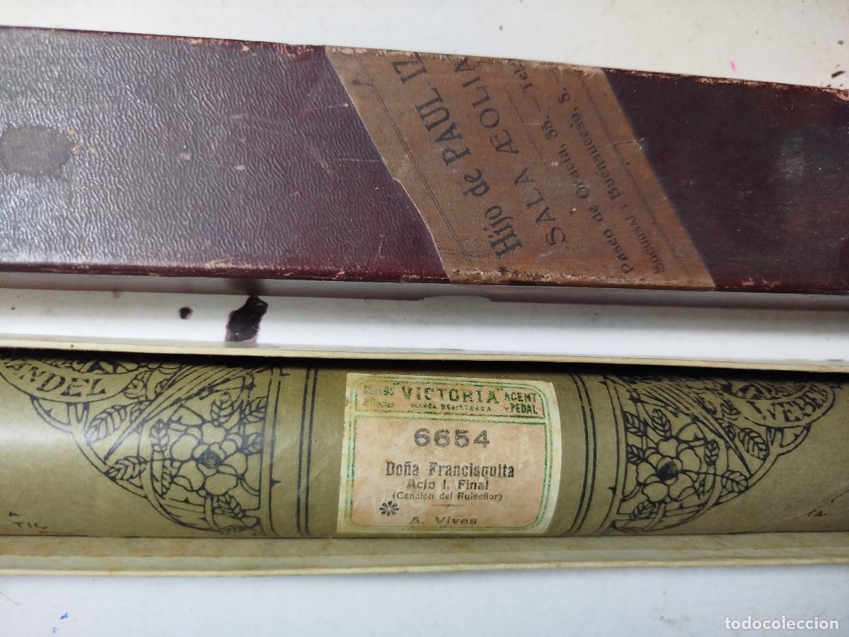 M&uacute;sica de colecci&oacute;n: Partitura pianola antigua retro