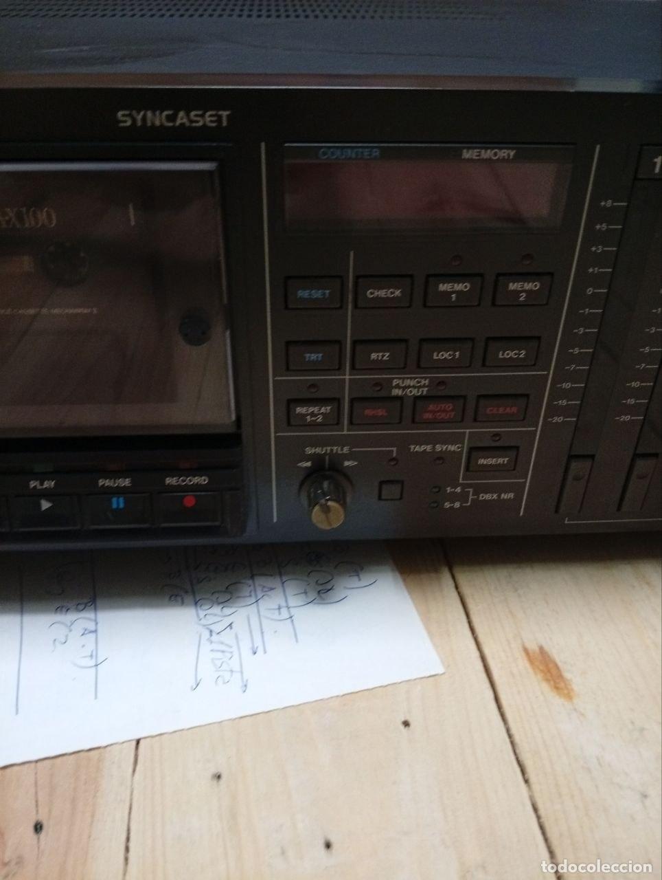 M&uacute;sica de colecci&oacute;n: Pletina grabadora Multipistas De Casete Tascam 238 Syncaset - 8 Canales - Vintage - Enciende