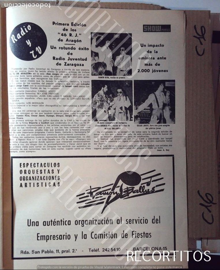 M&uacute;sica de colecci&oacute;n: oscar janot miguel gallardo ramon riva