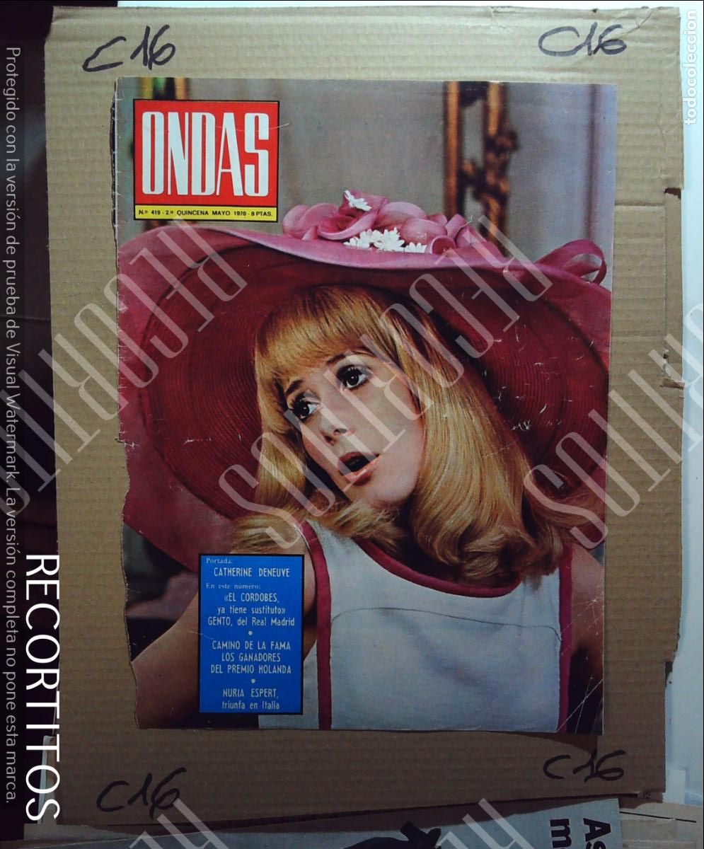 M&uacute;sica de colecci&oacute;n: recorte portada catherine deneuve - Foto 1