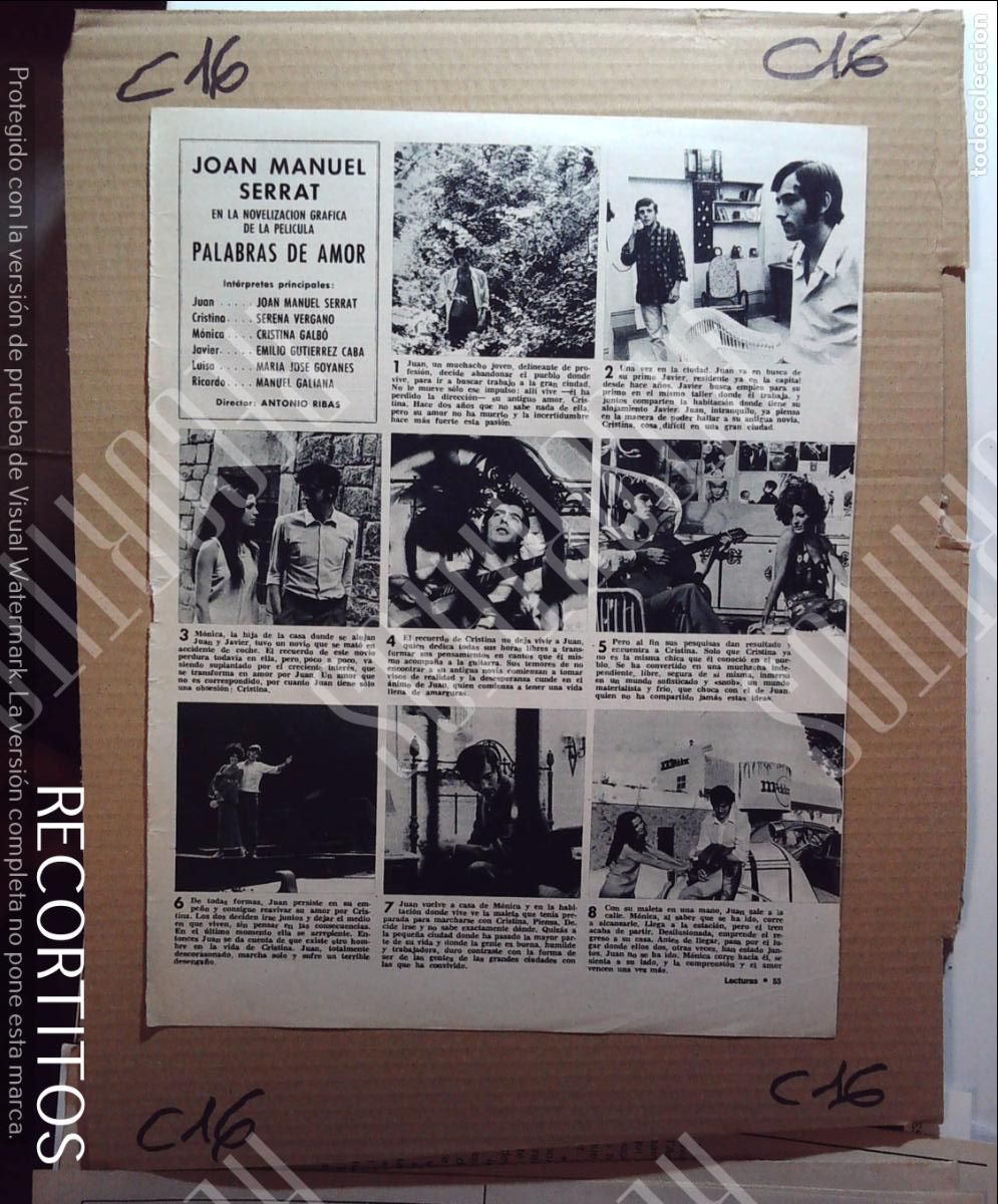 M&uacute;sica de colecci&oacute;n: palabras de amor joan manue serrat serena vergano cristina galbo emilio gutierrez caba manuel galian