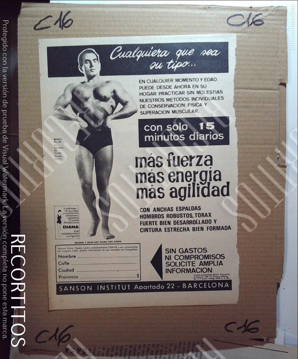 M&uacute;sica de colecci&oacute;n: beefcake anuncio musculos MOJORAMIENTO FISICO