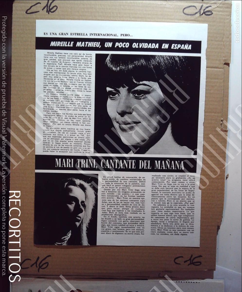 M&uacute;sica de colecci&oacute;n: mari trini massiel mireille mathieu - Foto 1