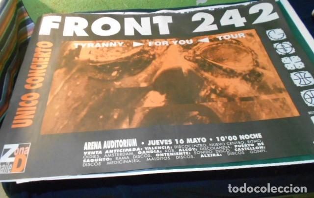 M&uacute;sica de colecci&oacute;n: FRONT 242 CARTEL POSTER 1992 ORIGINAL 70X100 CMS APROX &nbsp;ARENA VALENCIA SPAIN