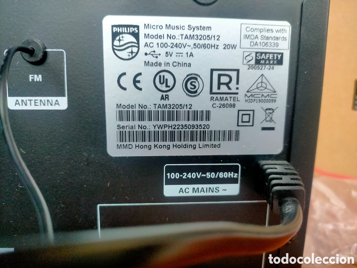 M&uacute;sica de colecci&oacute;n: MINI CADENA MUSICAL PHILIPS M 3205 - Foto 8