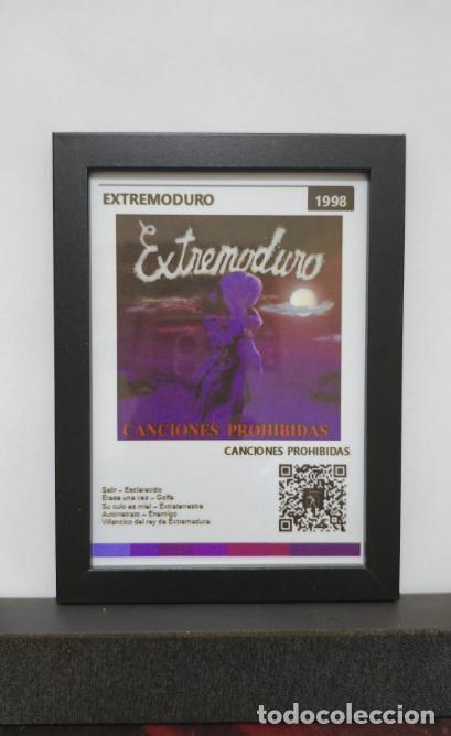 M&uacute;sica de colecci&oacute;n: Cuadro con pie soporte de EXTREMODURO con QR con contenido AUDIO-VISUAL