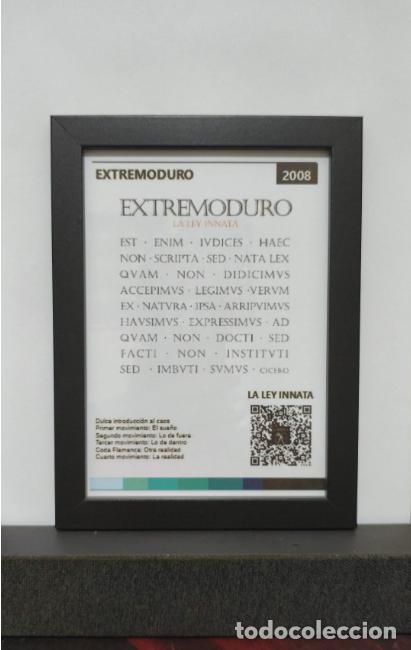 M&uacute;sica de colecci&oacute;n: Cuadro con pie soporte de EXTREMODURO con QR con contenido AUDIO-VISUAL