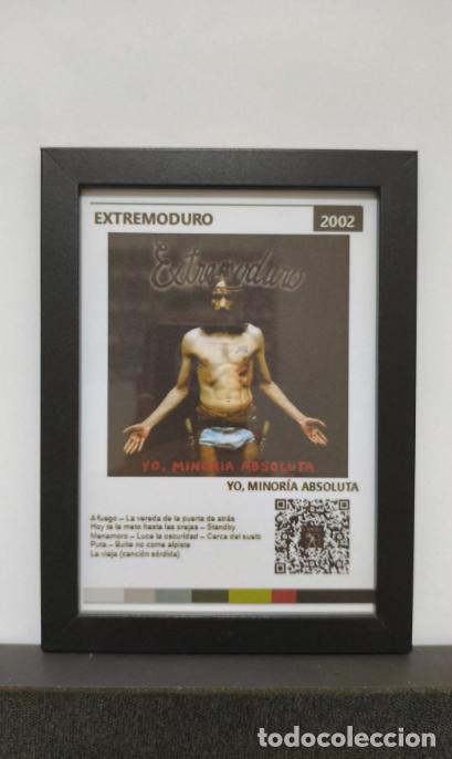 M&uacute;sica de colecci&oacute;n: Cuadro con pie soporte de EXTREMODURO con QR con contenido AUDIO-VISUAL