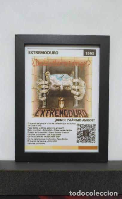 M&uacute;sica de colecci&oacute;n: Cuadro con pie soporte de EXTREMODURO con QR con contenido AUDIO-VISUAL