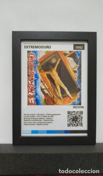 M&uacute;sica de colecci&oacute;n: Cuadro con pie soporte de EXTREMODURO con QR con contenido AUDIO-VISUAL