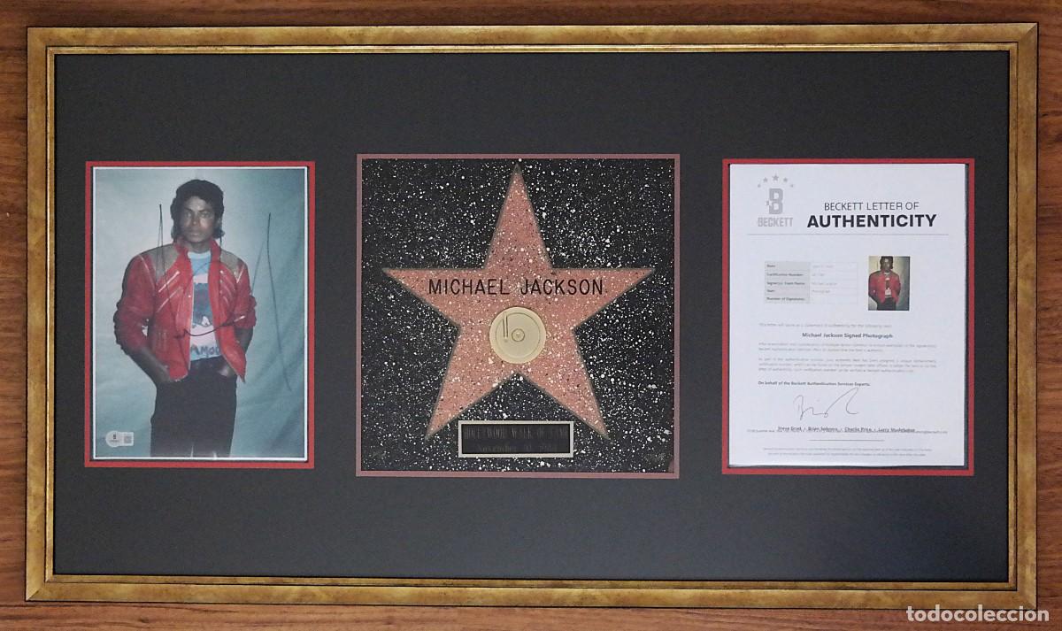 M&uacute;sica de colecci&oacute;n: MICHAEL JACKSON &ndash; A LEGEND, BEAUTIFULLY FRAMED / Signed &ldquo;Thriller&rdquo;-Era Photograph