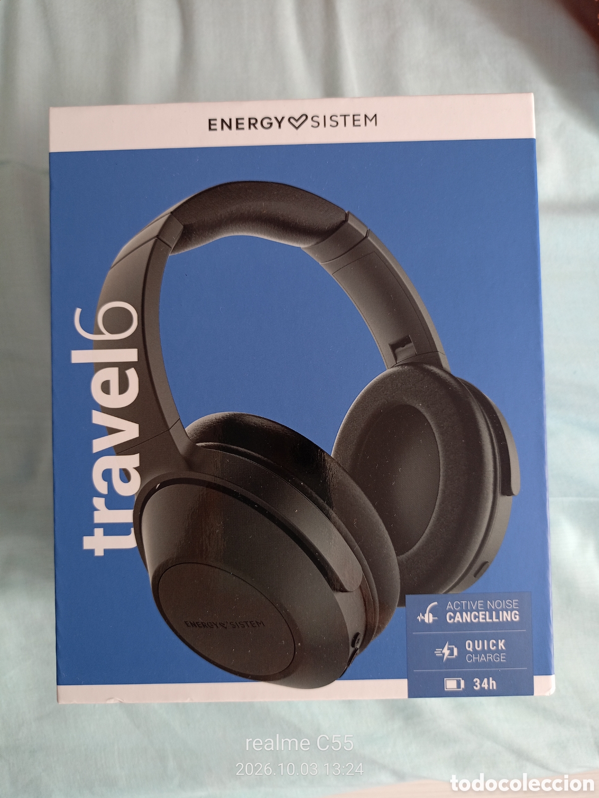 M&uacute;sica de colecci&oacute;n: Energy Sistem Headphones BT Travel 6 ANC en color negro, unos auriculares inal&aacute;mbricos de diadema co