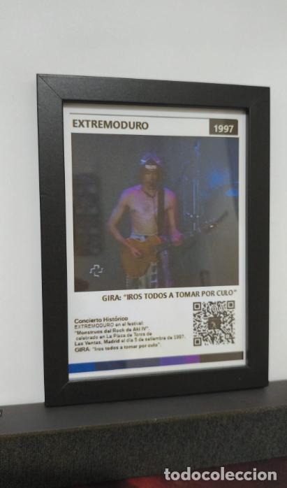M&uacute;sica de colecci&oacute;n: Cuadro con pie soporte de EXTREMODURO con QR con contenido AUDIO-VISUAL