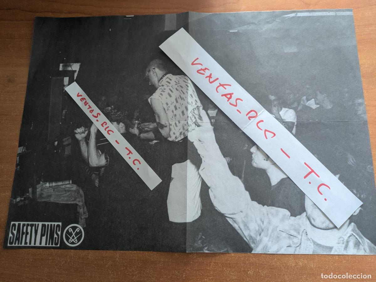 M&uacute;sica de colecci&oacute;n: Poster Safety Pins. Munster Records. A&ntilde;os 90.