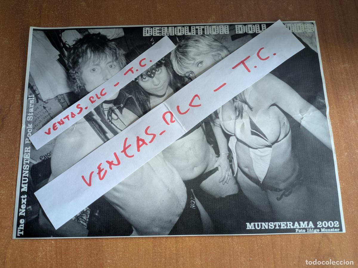 M&uacute;sica de colecci&oacute;n: Poster Doble Demolition Doll Rods. Scientists. Munster Records. Munsterama. A&ntilde;o 2002