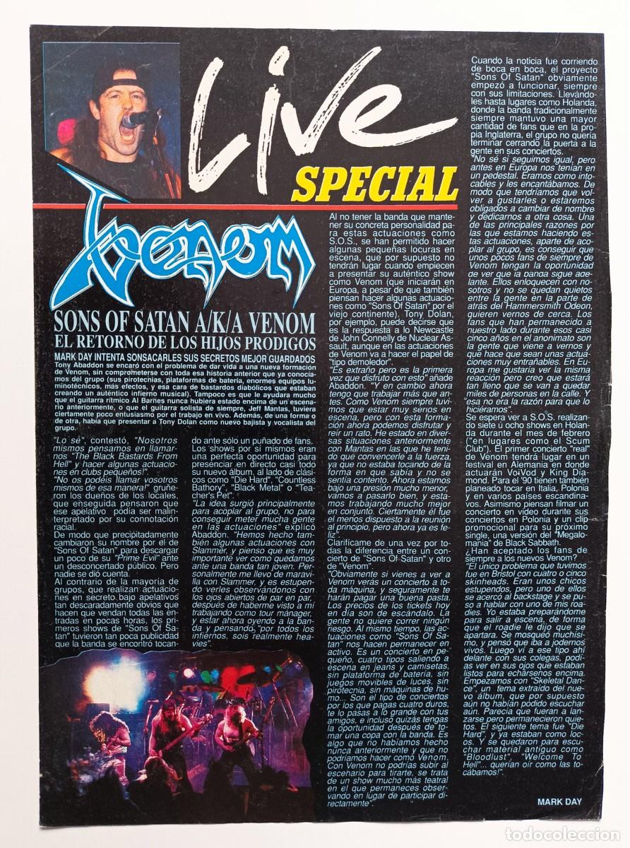 M&uacute;sica de colecci&oacute;n: MAGAZINE CLIPPINGS VENOM