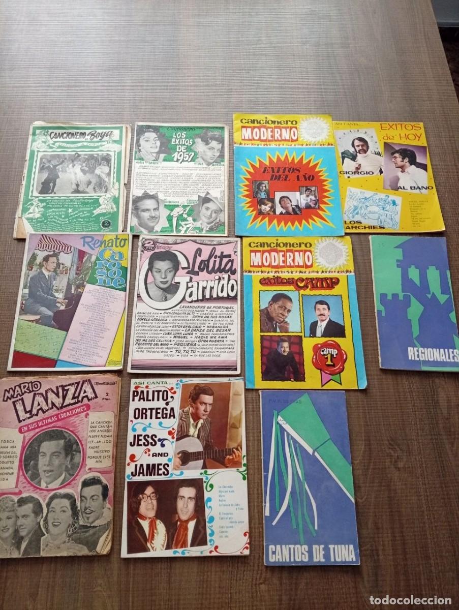 M&uacute;sica de colecci&oacute;n: Lote Cancioneros Antiguos A&ntilde;os 50/60/70 - Sara Montiel, Renato Carosone, Mario Lanza, Al Bano
