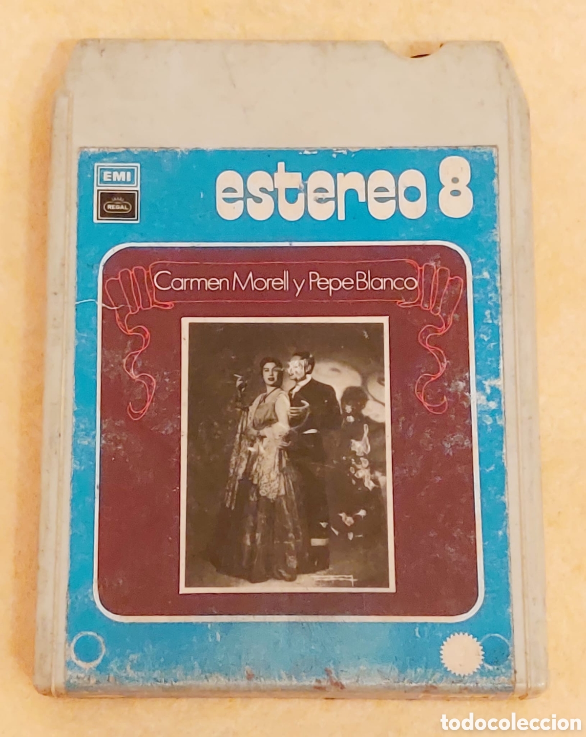M&uacute;sica de cole&ccedil;&atilde;o: Cartucho estereo 8 original de Carmen Morell y Pepe Blanco