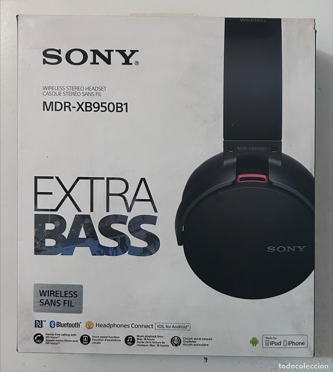 M&uacute;sica de colecci&oacute;n: Auriculares inal&aacute;mbricos SONY MDR-XB950B1 EXTRA BASS