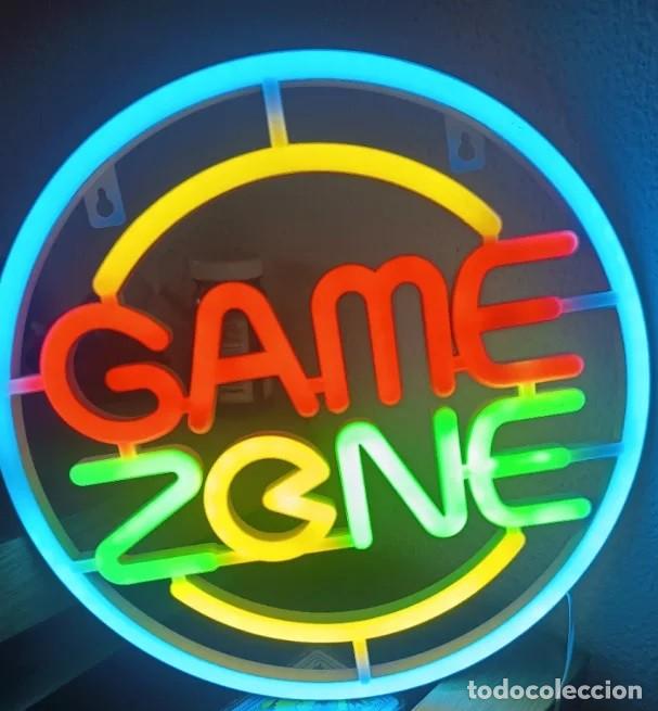 M&uacute;sica de colecci&oacute;n: LETRERO NEON TIPO LED CON TEXTO GAME ZONE - CONEXION DE ALIMENTACION USB