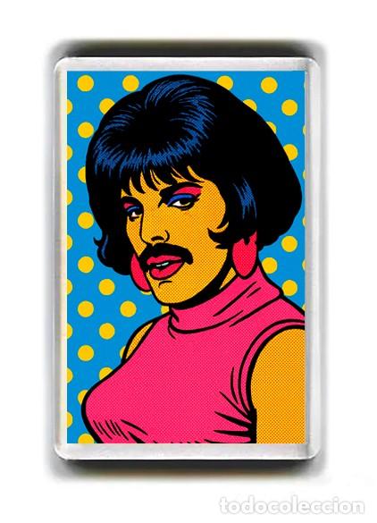 M&uacute;sica de colecci&oacute;n: IMAN ACRILICO NEVERA - ARTE POP - FREDDY MERCURY I WANT TO BE FREE