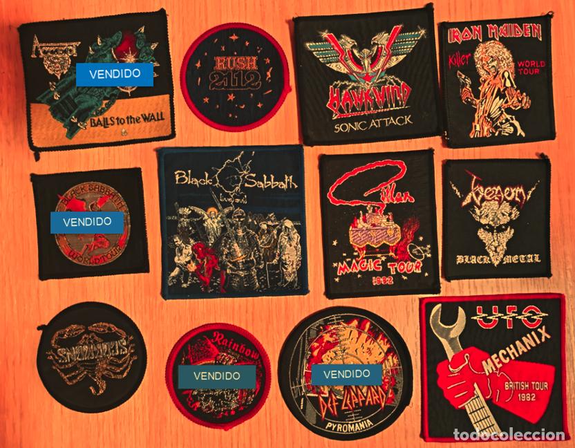 Collectible Music: Colecci&oacute;n parches heavy metal. Merchandise original a&ntilde;os 80