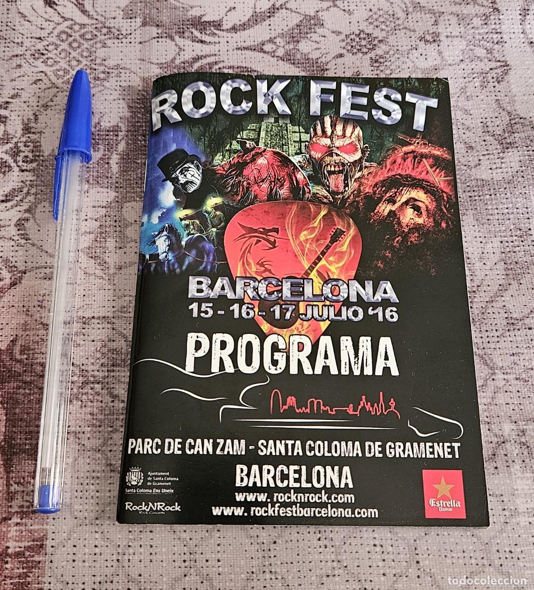 Musica di collezione: Programa Rock Fest 2016 Barcelona, Kreator, Iran Maiden, Doro, Baron Rojo, Slayer...