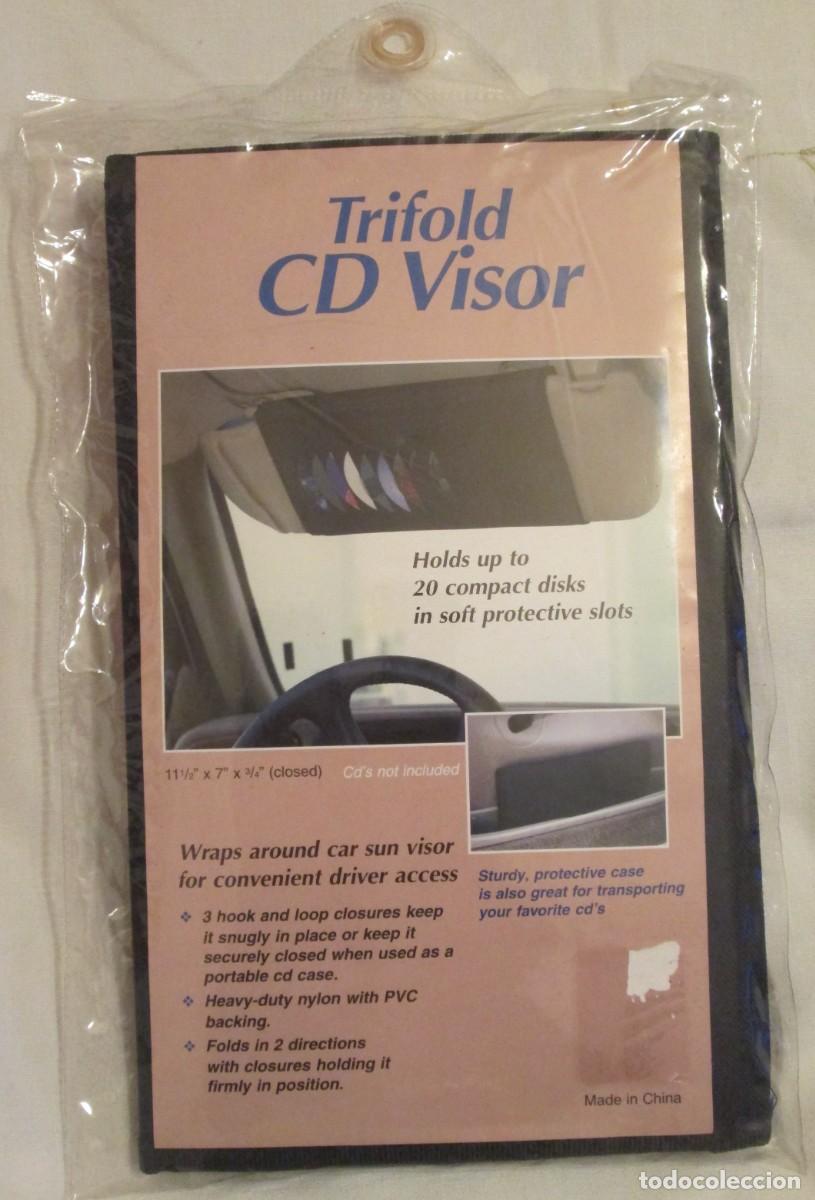 M&uacute;sica de cole&ccedil;&atilde;o: Estuche para 20 CD's puede sujetarse al tapa sol del coche.