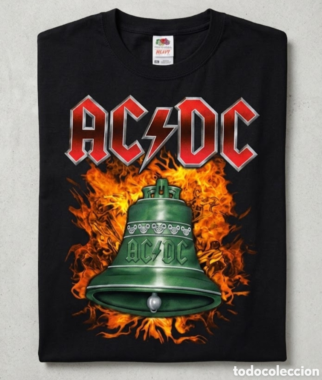 M&uacute;sica de colecci&oacute;n: Camiseta AC/DC &rdquo;Hells Bells&rdquo; Negra Talla XL &ndash; Rock / Heavy / Estilo Halloween