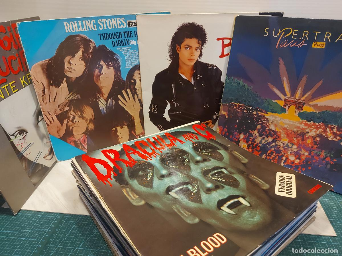 M&uacute;sica de colecci&oacute;n: LOTE 25 CARPETAS VAC&Iacute;AS DE VINILO | ROLLING STONES | MICHAEL JACKSON | PINK FLOYD | DECORACI&Oacute;N