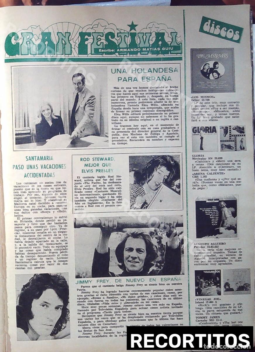 Musica di collezione: LORENZO SANTA MARIA SANTAMARIA rod steward elen wills los mismos arena caliente jimmy frey