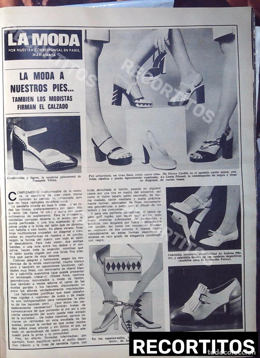 M&uacute;sica de cole&ccedil;&atilde;o: calzados moda francois villon 1973 pierre cardin sandalias louis feraug andres pfister