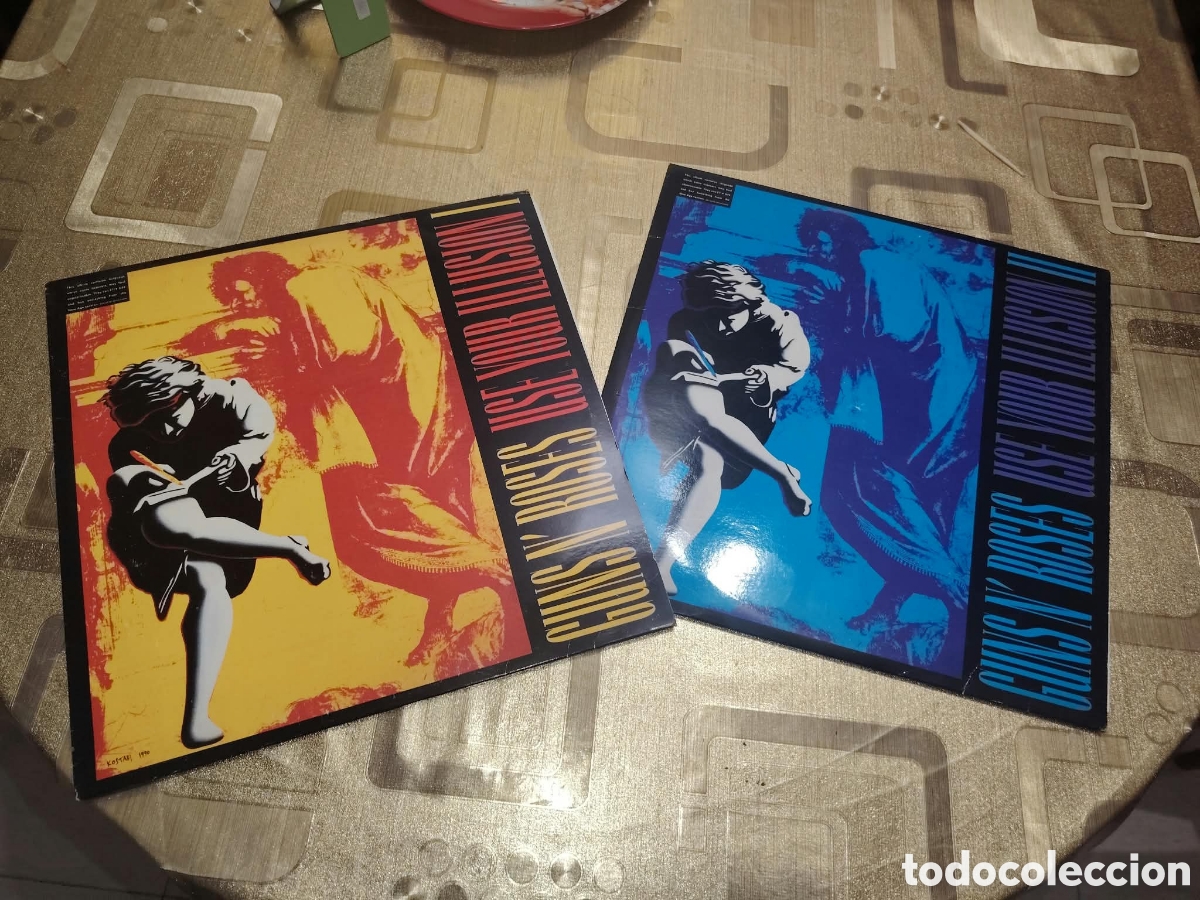 M&uacute;sica de cole&ccedil;&atilde;o: 2 vinilos guns n'roses ,use your ilusi&oacute;n I y II