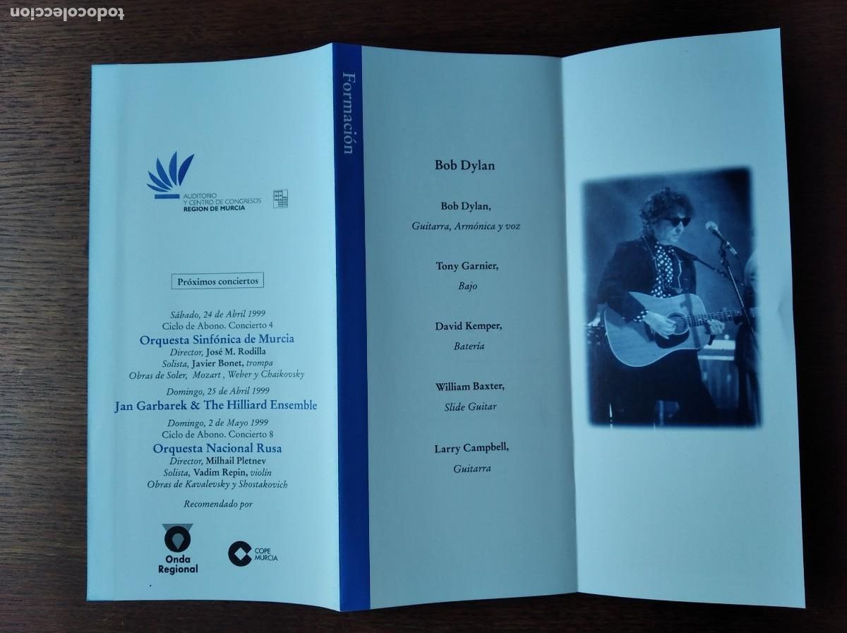 M&uacute;sica de colecci&oacute;n: Programa Bob Dylan - Murcia 1999 - Foto 3