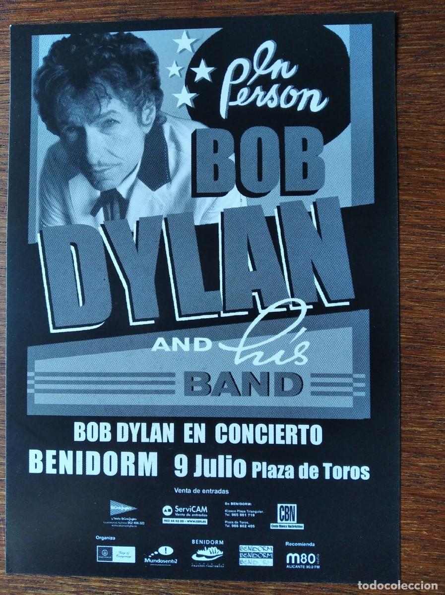 M&uacute;sica de colecci&oacute;n: Panfleto Bob Dylan - Benidorm 2004 - Foto 1