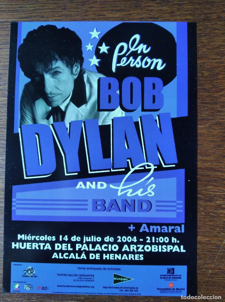 M&uacute;sica de colecci&oacute;n: Panfleto Bob Dylan - Benidorm 2004 - Foto 1