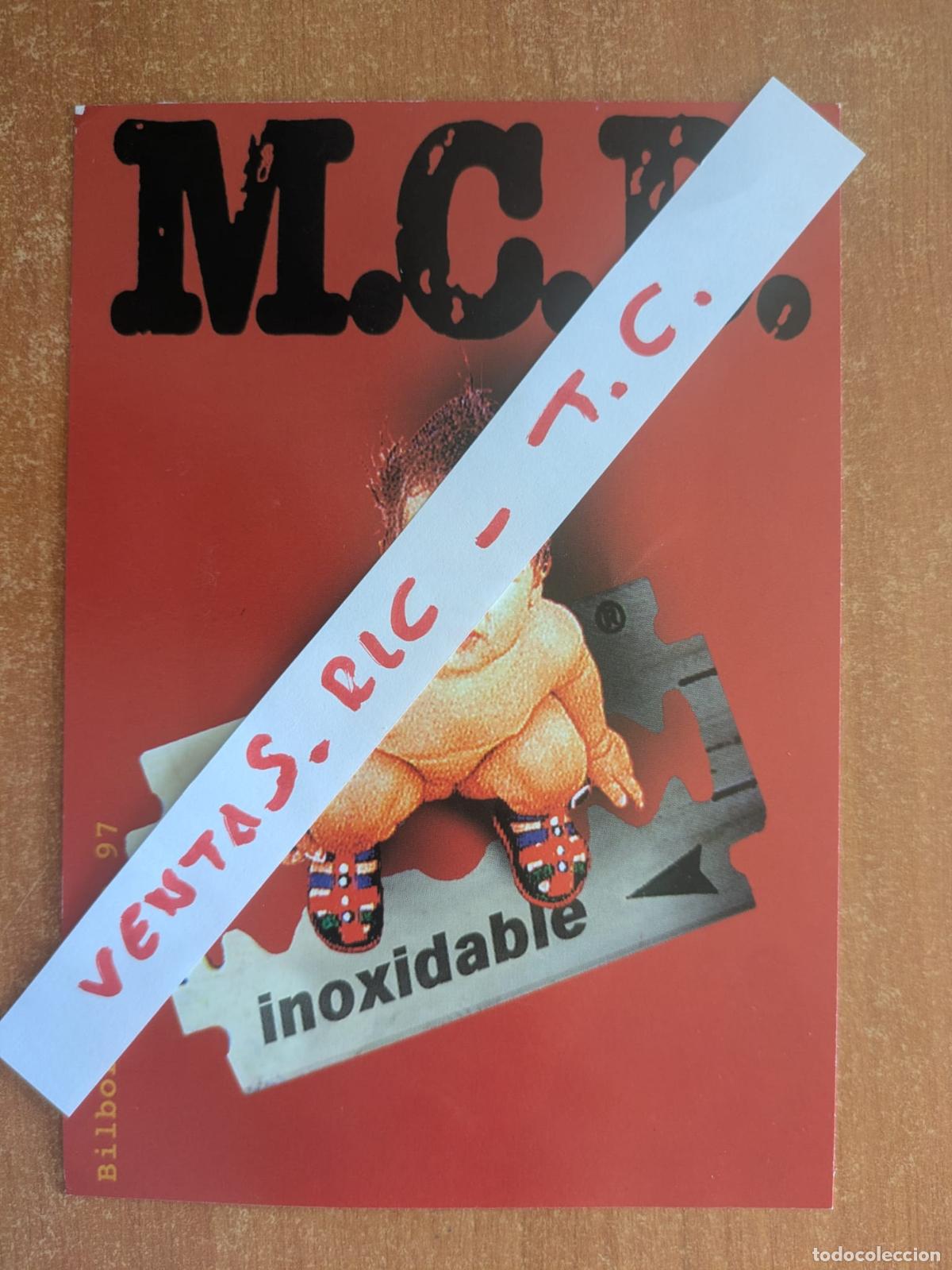 M&uacute;sica de colecci&oacute;n: Postal M.C.D. Inoxidable. Bilborock Live 97. Zero Records.