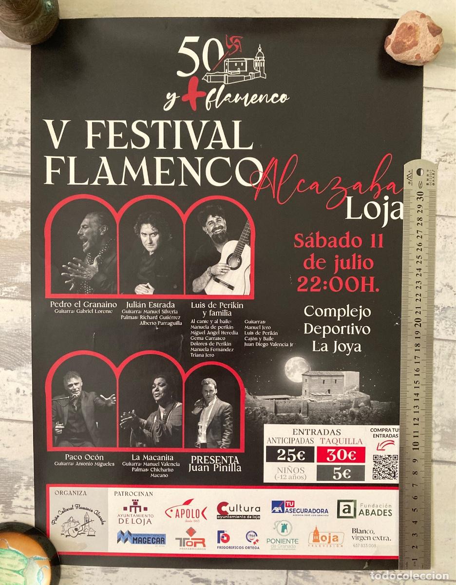 M&uacute;sica de colecci&oacute;n: Flamenco Loja cartel concierto Pedro el Granaino Juli&aacute;n Estrada Luis de Perikin La Macanita 2026