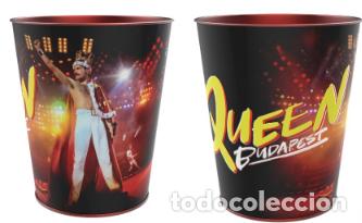 M&uacute;sica de colecci&oacute;n: Cubo / Palomitero / Recipiente / Bucket / Tin palomitas Queen Budapest. Merchandising oficial NUEVO