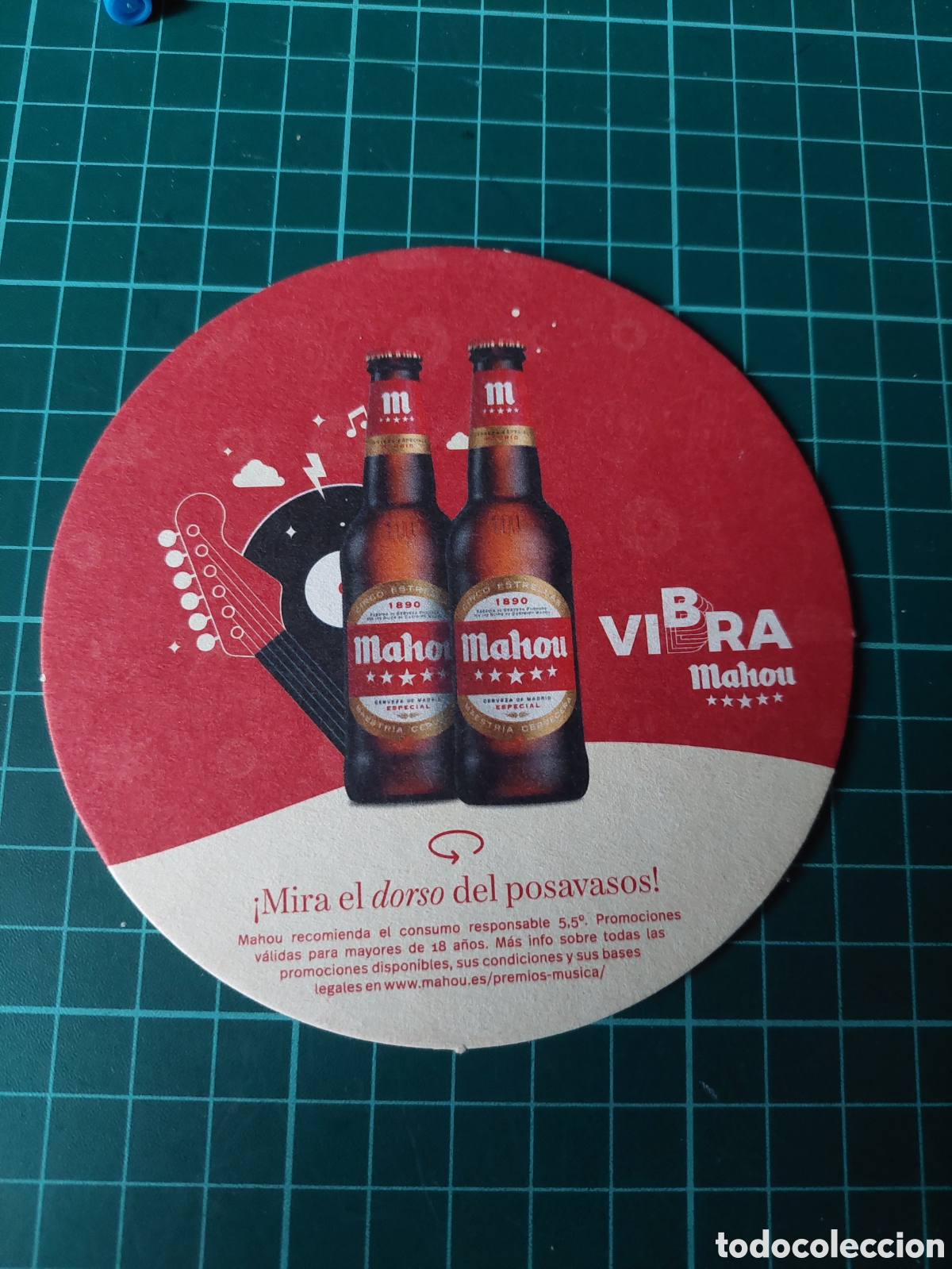 M&uacute;sica de colecci&oacute;n: POSAVASOS SECANTE MAHOU CONCURSO VIBRA MUSICA CONCURSOS SORTEOS