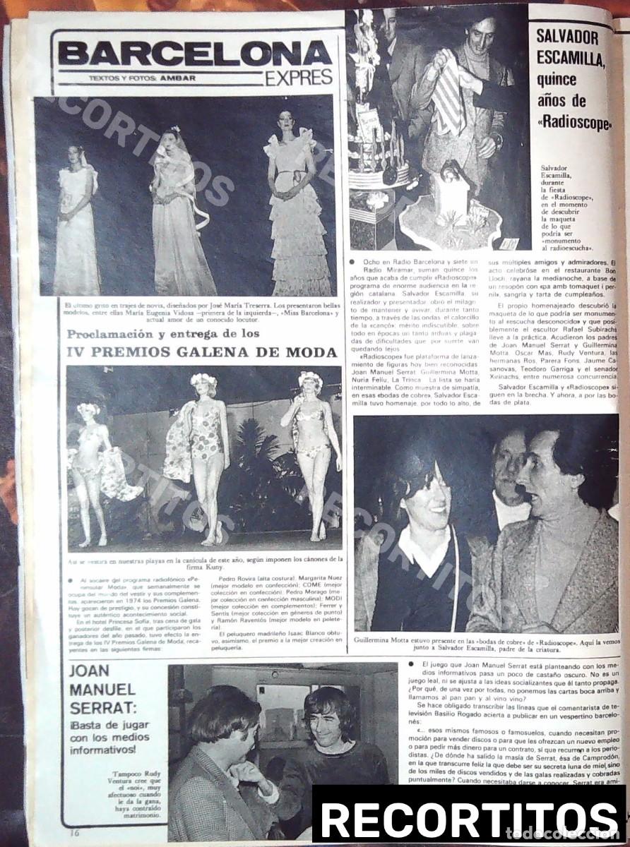M&uacute;sica de colecci&oacute;n: guillermina motta miss barcelona salvador escamilla joan manuel serrat