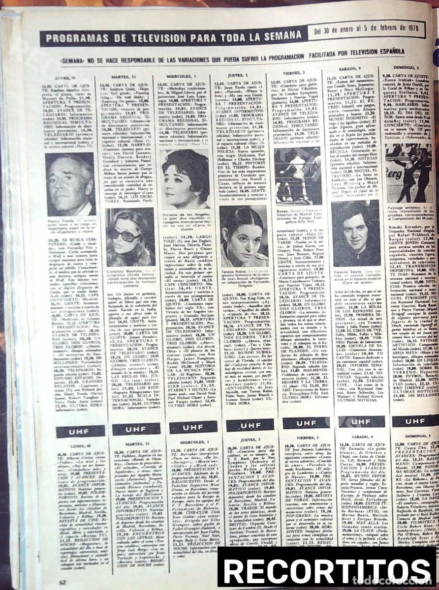 M&uacute;sica de colecci&oacute;n: camilo sesto teresa rabal concha bautista victoria de los angeles herny fonda