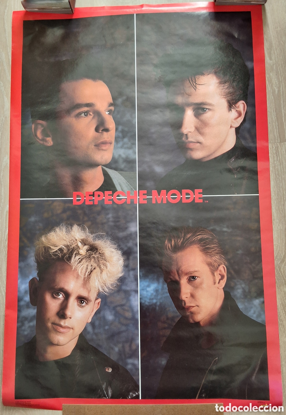 M&uacute;sica de colecci&oacute;n: Depeche mode p&oacute;ster musical a&ntilde;o 1988 medidas (87&times;56)