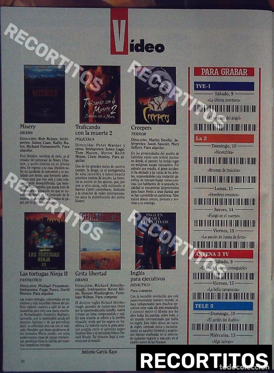 Collectible Music: novedades en video 1991 las tortugas ninja kk misery creepers traficando con la muerte