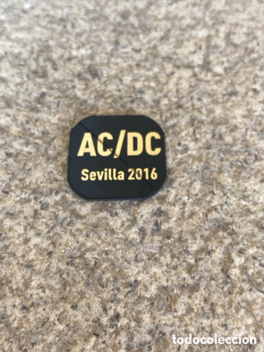 M&uacute;sica de colecci&oacute;n: Ficha / Token Concierto AC/DC - Sevilla 2016 (Estadio La Cartuja)