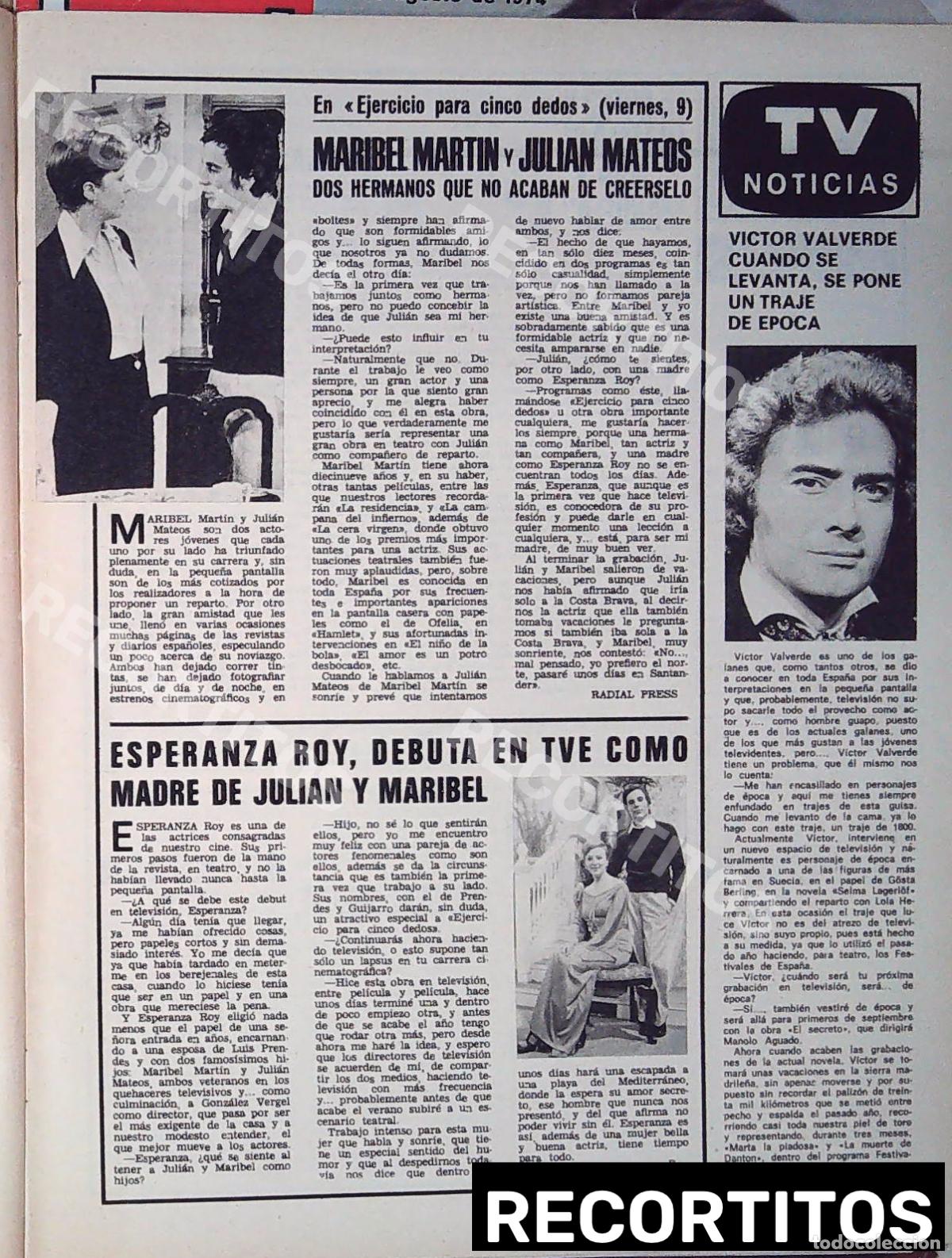 M&uacute;sica de colecci&oacute;n: maribel martin julian mateos esperanza roy ejercicio para cinco dedos victor valverde