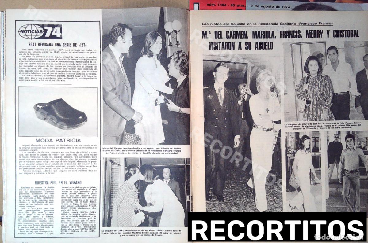 M&uacute;sica de colecci&oacute;n: MCMB MARIA DEL CARMEN MARTINEZ BORDIU ROSSI LUIS ALFONSO merry cirstobal francis visitan a franco