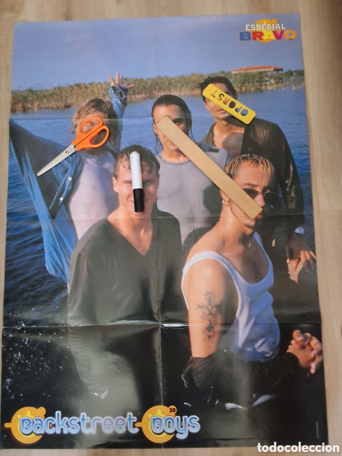 M&uacute;sica de colecci&oacute;n: Poster back street boys revista bravo entrevista gira espa&ntilde;ola medidas 84&times;60